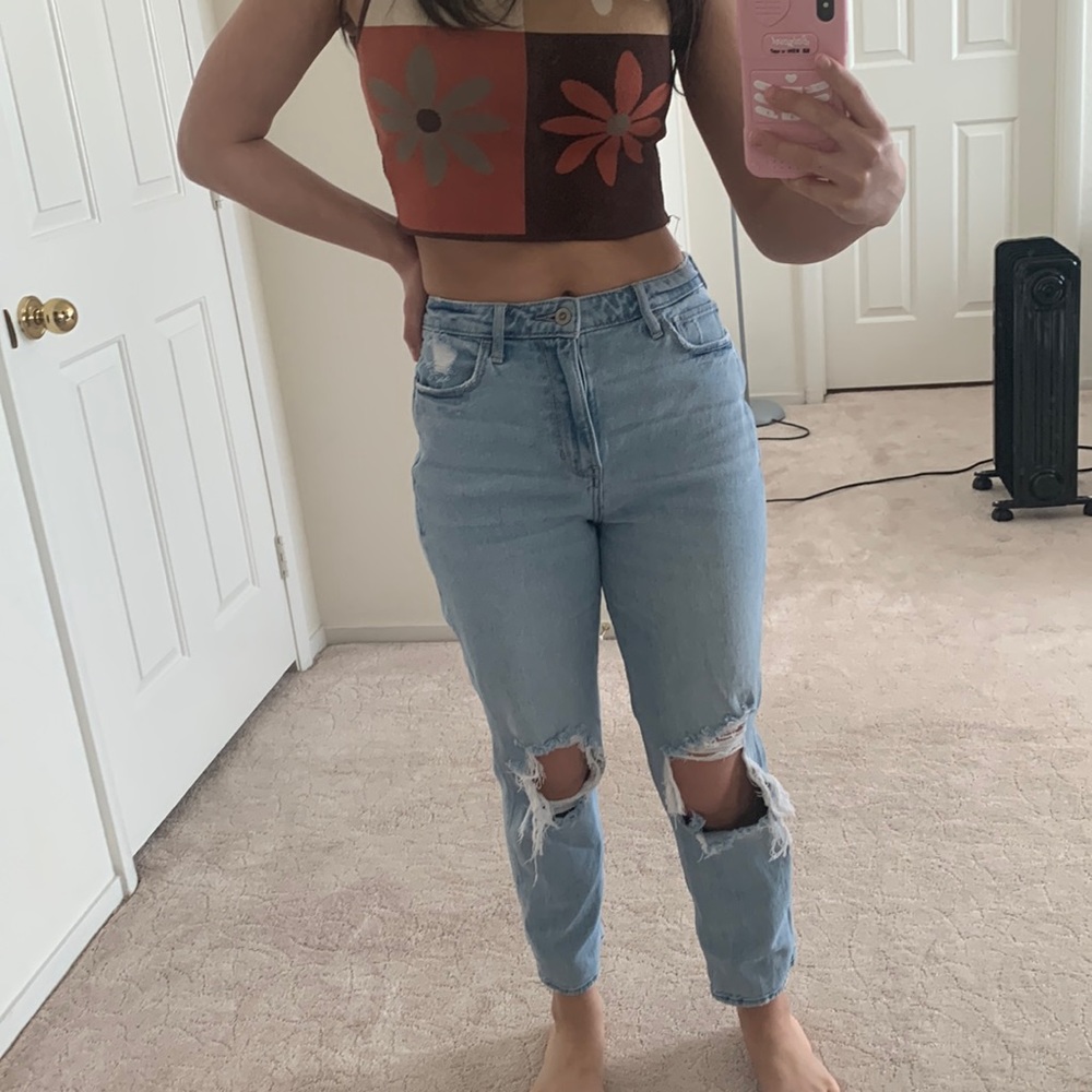 Hollister ultra high rise mom jeans